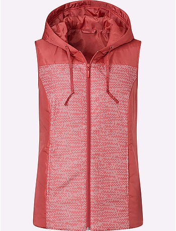 Gilet capuche avec coulisse et lien à nouer - taille standard - moda vilona