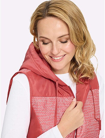 Gilet capuche avec coulisse et lien à nouer - taille standard - moda vilona