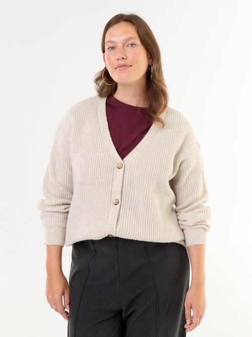Gilet cardigan à encolure V - Kiabi