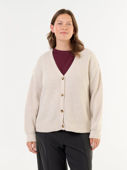 Gilet cardigan à encolure V - Kiabi