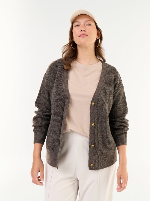 Gilet cardigan à encolure V - Kiabi