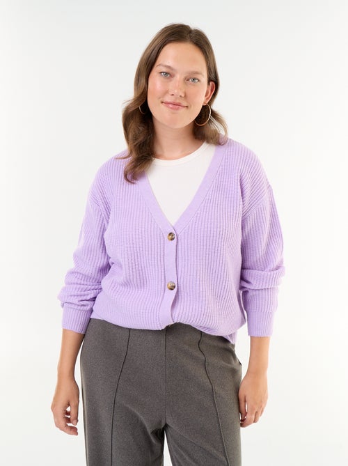 Gilet cardigan à encolure V - Kiabi Gilet cardigan à encolure V - Kiabi