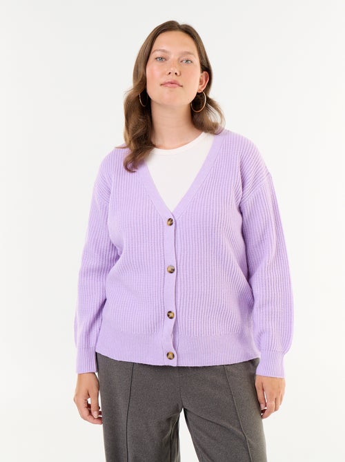 Gilet cardigan à encolure V - Kiabi Gilet cardigan à encolure V - Kiabi