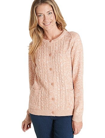 Gilet cardigan chaud col rond - daxon