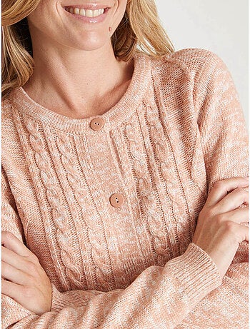 Gilet cardigan chaud col rond - daxon