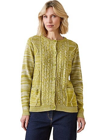 Gilet cardigan chaud col rond - daxon