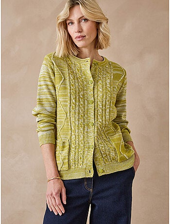 Gilet cardigan chaud col rond - daxon