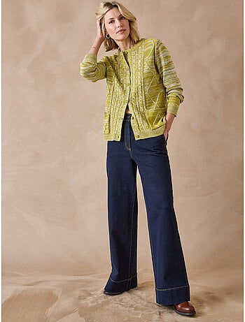Gilet cardigan chaud col rond - daxon