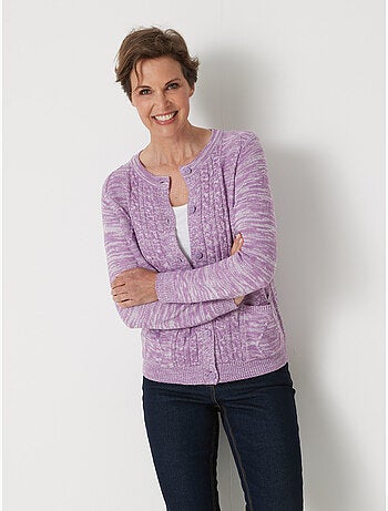 Gilet cardigan chaud col rond - daxon