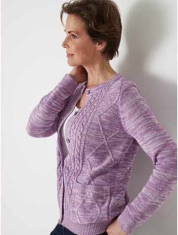 Gilet cardigan chaud col rond - daxon