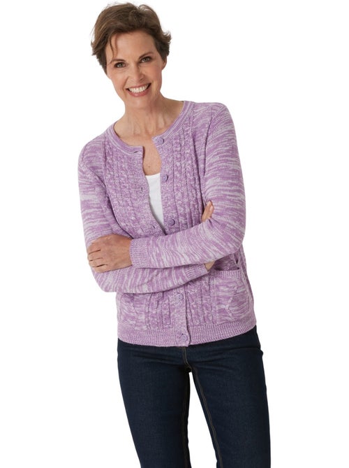 Gilet cardigan chaud col rond - daxon - Kiabi