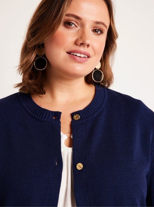 Gilet cardigan court boutonné - Afibel - Kiabi