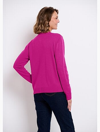 Gilet cardigan court boutonné - Afibel