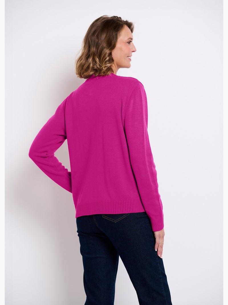 Gilet cardigan court boutonné - Afibel Parme - Kiabi