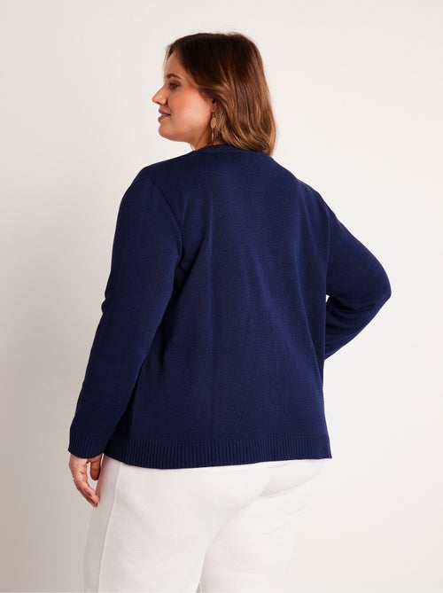 Gilet cardigan court boutonné - Kiabi