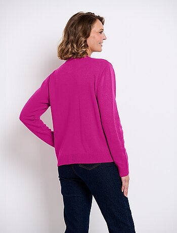 Gilet cardigan court boutonné