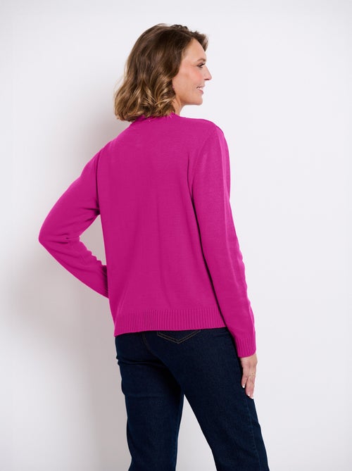 Gilet cardigan court boutonné - Kiabi