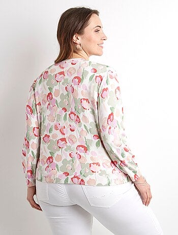 Gilet cardigan doux col rond boutonné - Afibel