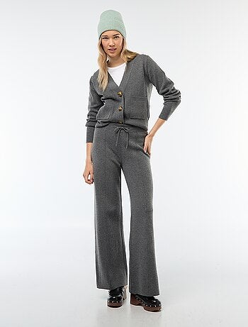 Gilet cardigan en tricot ottoman