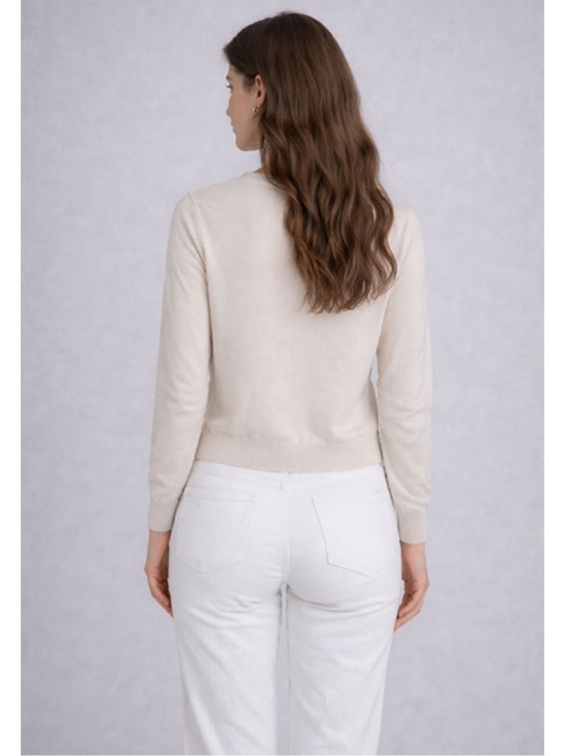 Gilet Cardigan Kebello Beige - Kiabi