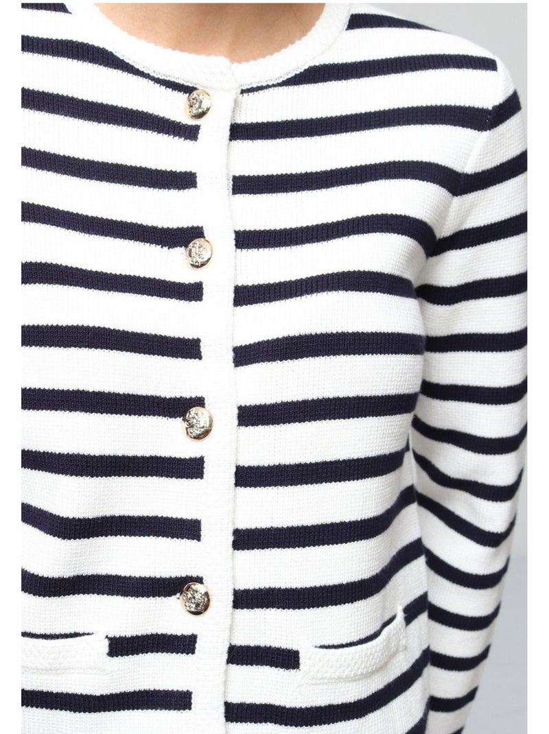 Gilet Cardigan Kebello Blanc - Kiabi