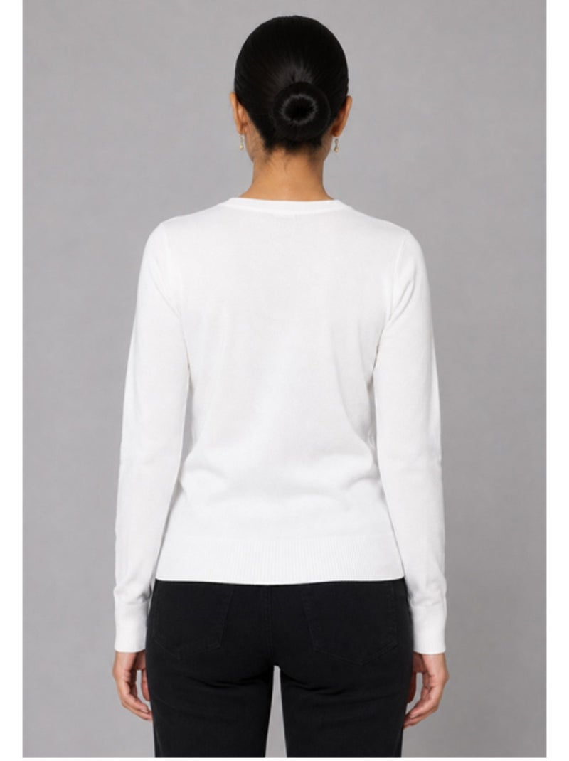 Gilet Cardigan Kebello Blanc - Kiabi