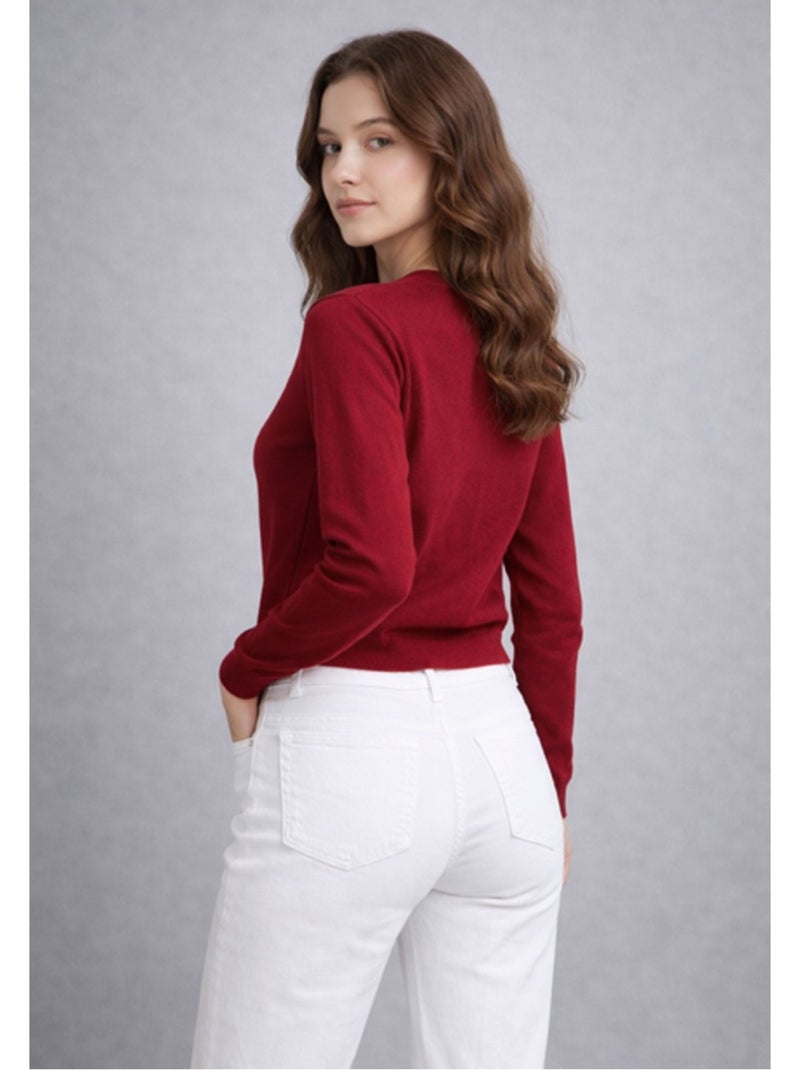 Gilet Cardigan Kebello Bordeaux - Kiabi