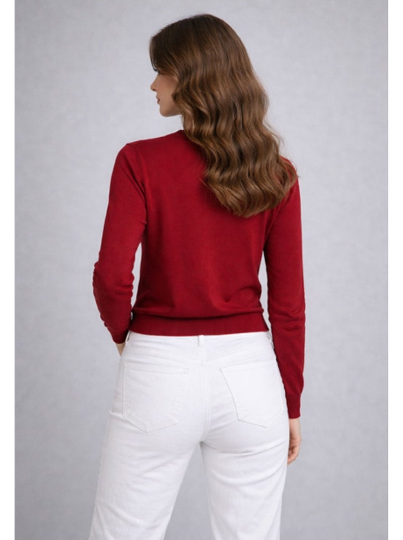 Gilet Cardigan Kebello Bordeaux - Kiabi