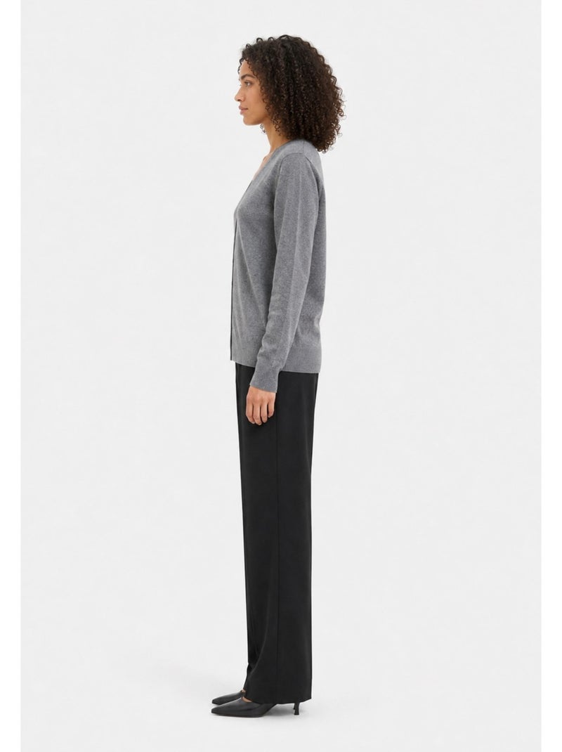 Gilet cardigan kebello gris anthracite - Kiabi