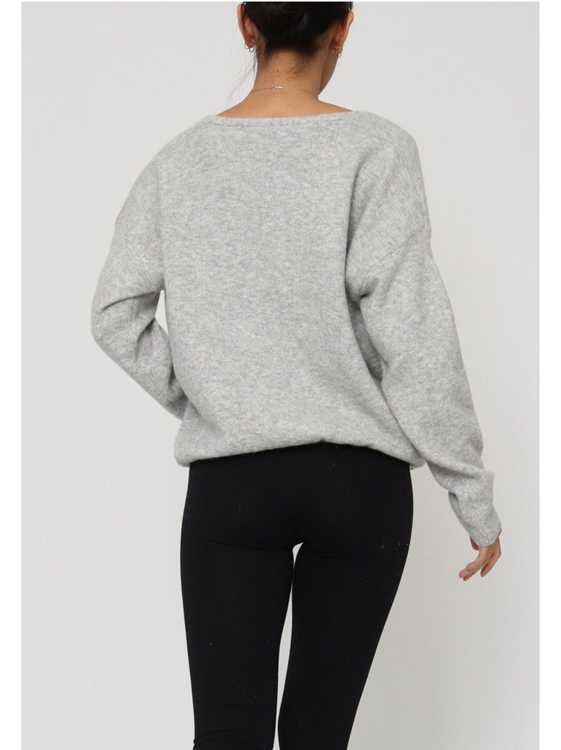 Gilet Cardigan Kebello Gris - Kiabi