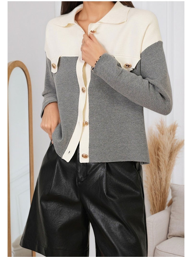 Gilet Cardigan Kebello Gris - Kiabi