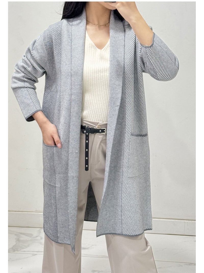 Gilet Cardigan Kebello Gris - Kiabi