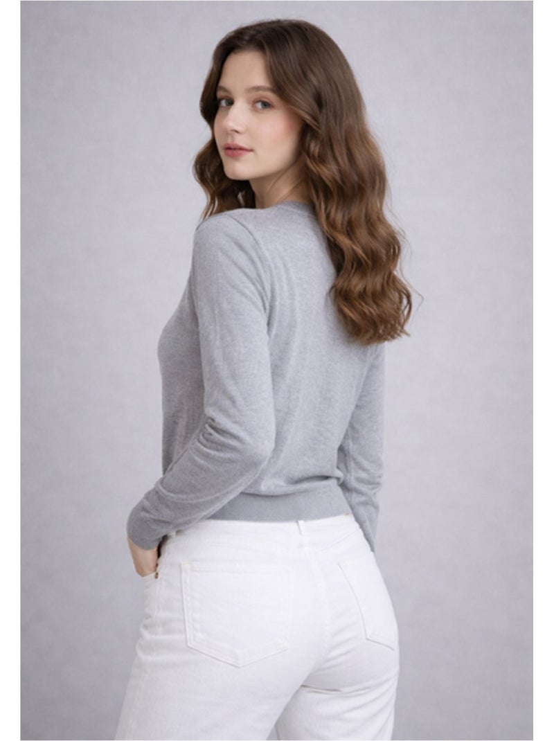 Gilet Cardigan Kebello Gris - Kiabi