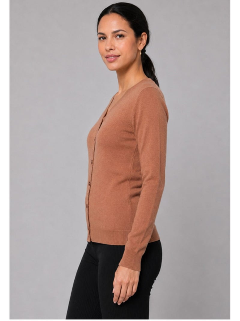 Gilet Cardigan Kebello Marron - Kiabi