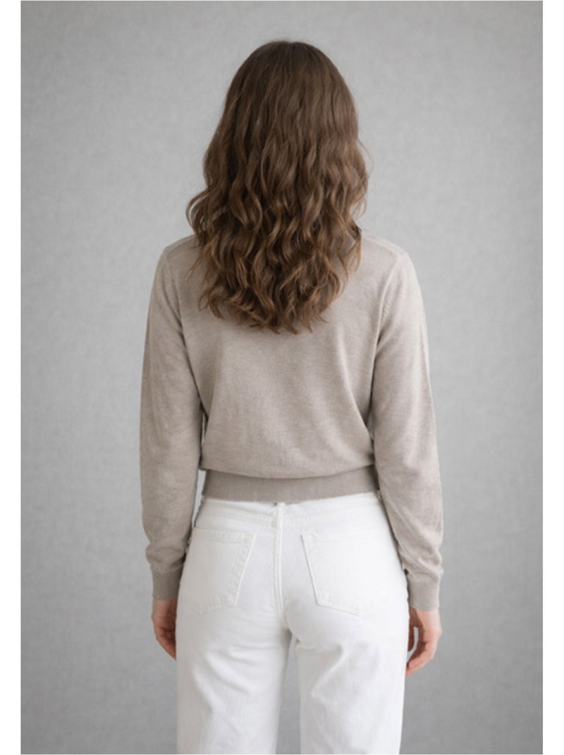Gilet Cardigan Kebello Marron - Kiabi