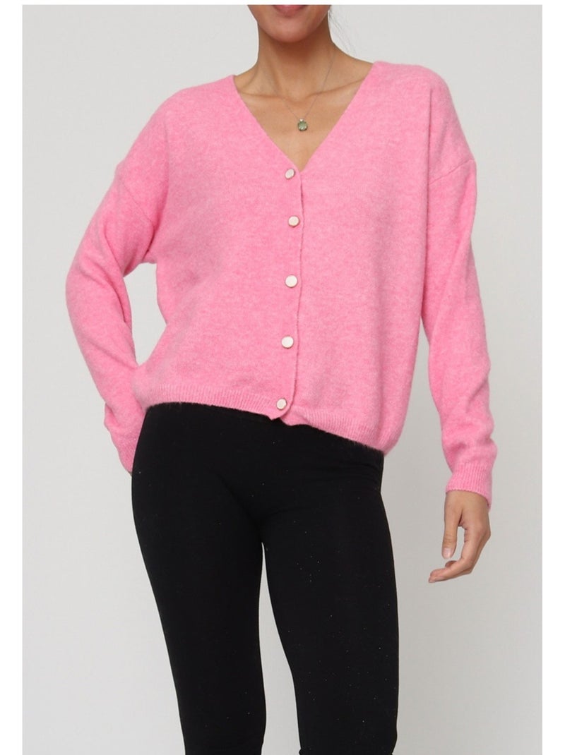 Gilet Cardigan Kebello Rose - Kiabi
