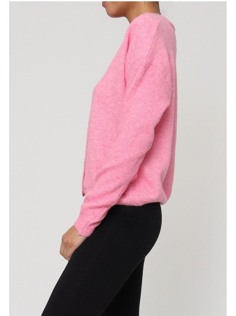 Gilet Cardigan Kebello Rose - Kiabi