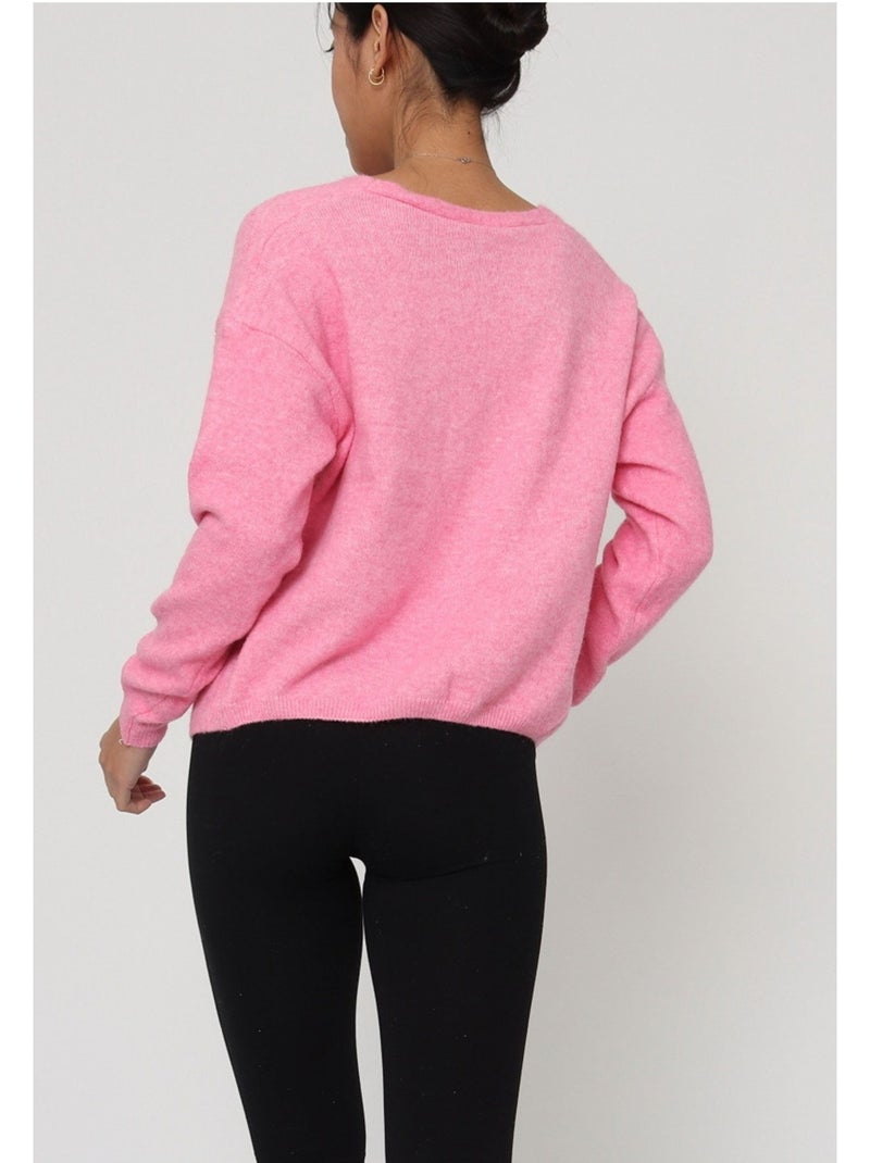 Gilet Cardigan Kebello Rose - Kiabi
