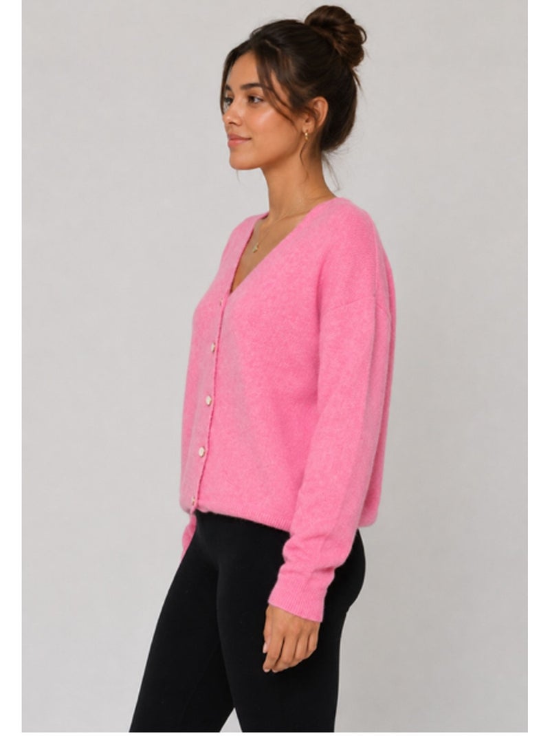 Gilet Cardigan Kebello Rose - Kiabi