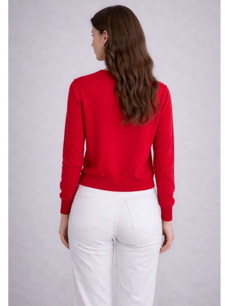 Gilet Cardigan Kebello Rouge - Kiabi