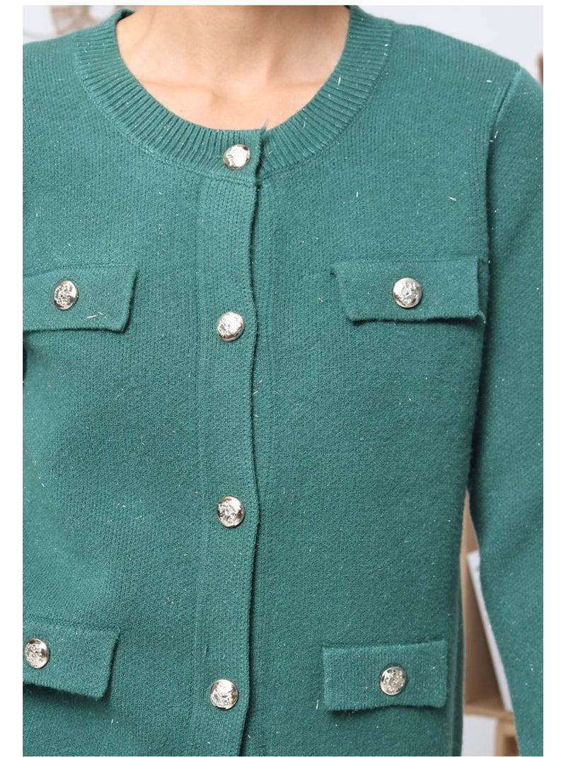 Gilet Cardigan Kebello Vert - Kiabi