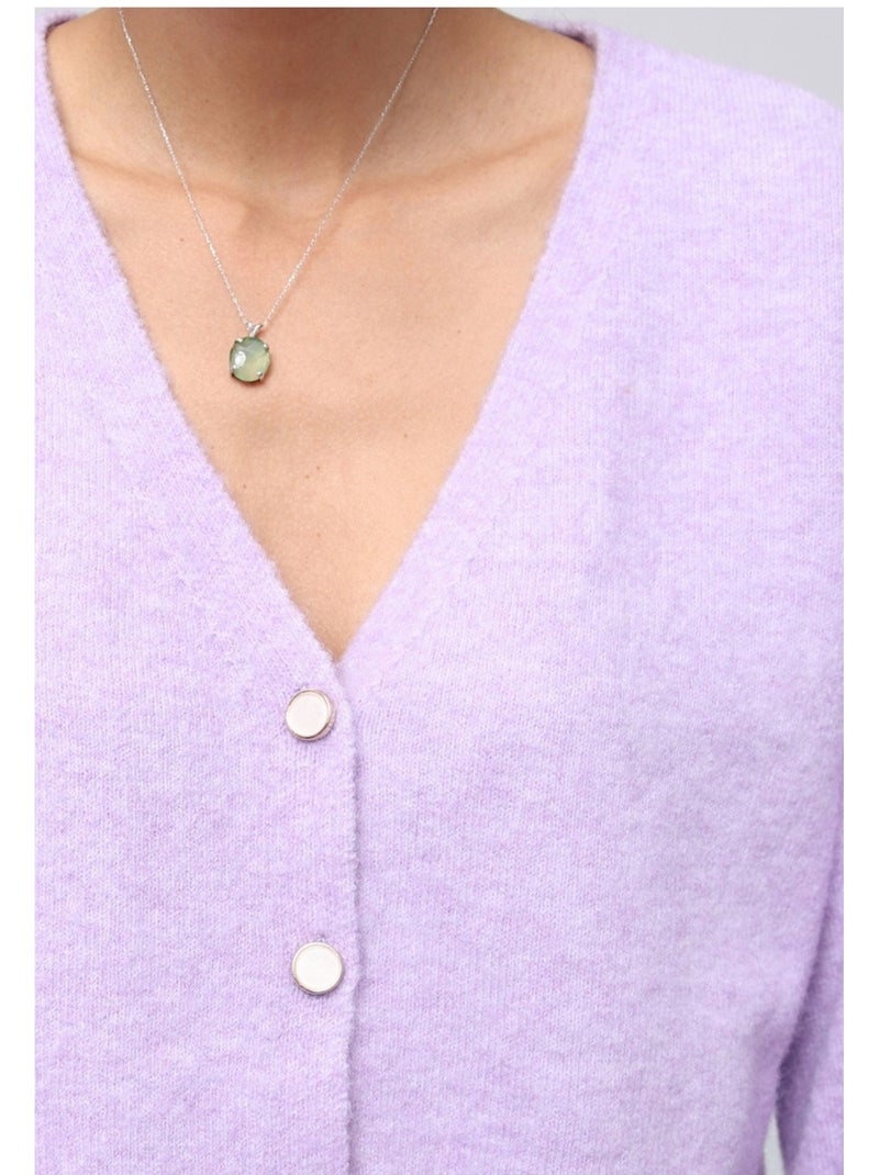 Gilet Cardigan Kebello Violet - Kiabi