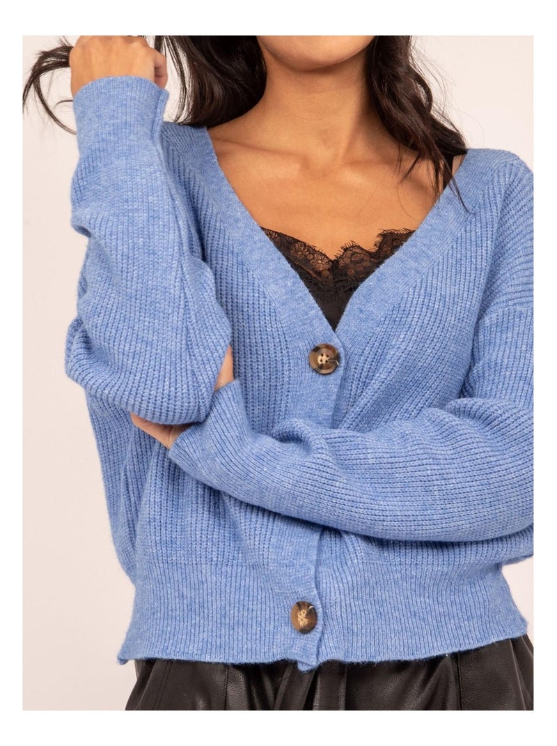 Gilet cardigan kylie Bleu - Kiabi