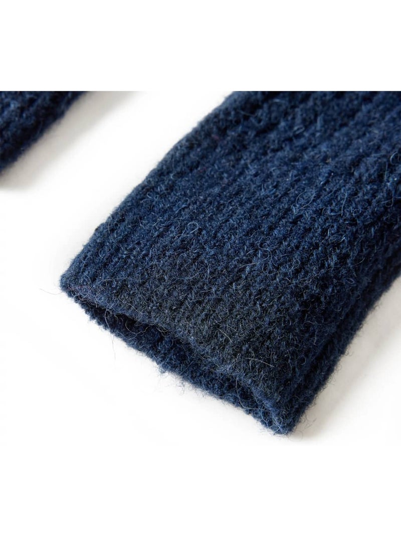 Gilet cardigan maille bleu col v à boutons 5/6a - vidaxl Bleu - Kiabi