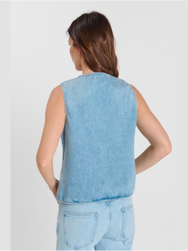 Gilet CASSIS 'Le Temps Des Cerises' Bleu - Kiabi
