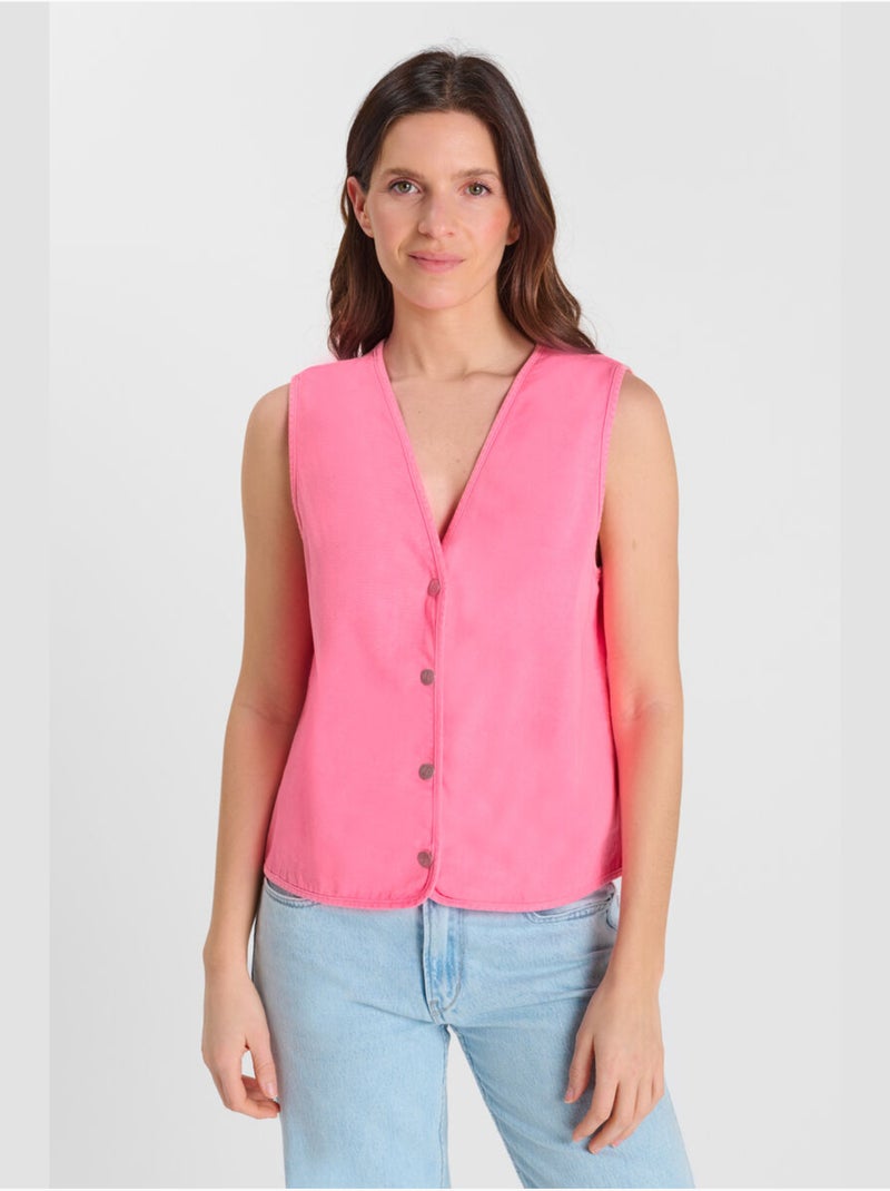 Gilet CASSIS 'Le Temps Des Cerises' Rose - Kiabi