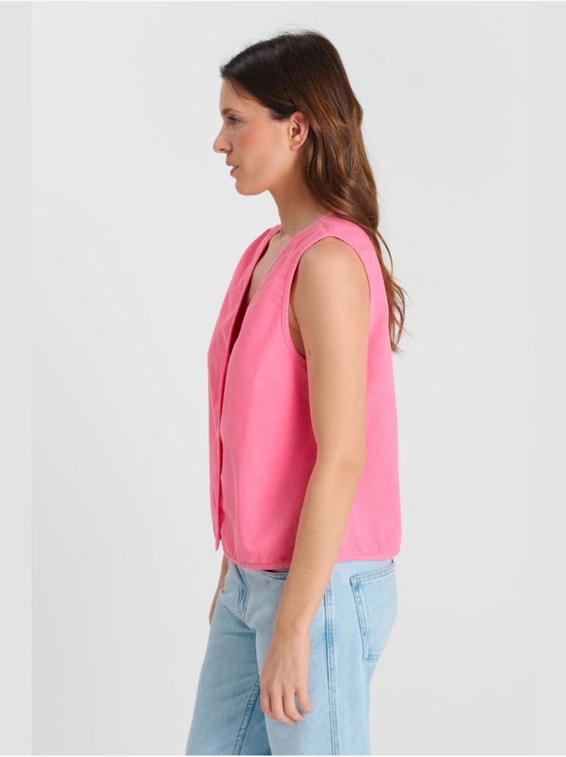 Gilet CASSIS 'Le Temps Des Cerises' Rose - Kiabi