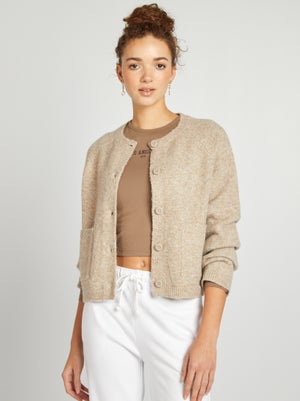 Gilet Polaire Sans Manches Pour Femme - Gilet Chaud Avec Poches Et Bouton - Couleur Unie - Léger Et Confortable