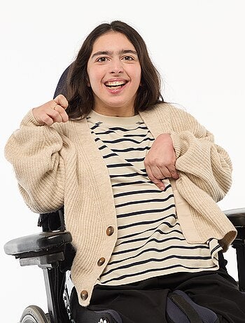 Gilet chaud boutons aimantés - collection facile à enfiler