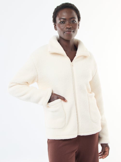 Gilet chaud effet moutonné - Kiabi